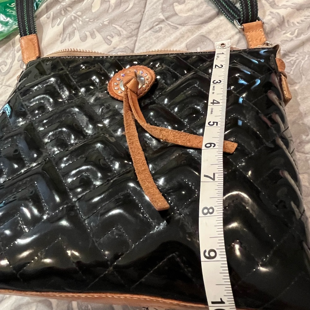 Consuela black leather bag